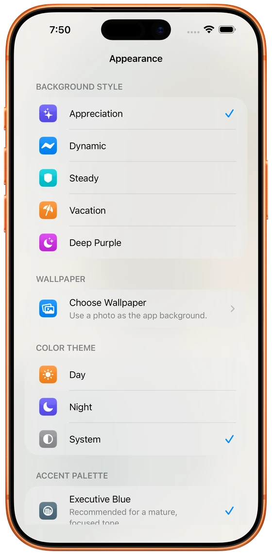 Theme & Dark Appearance