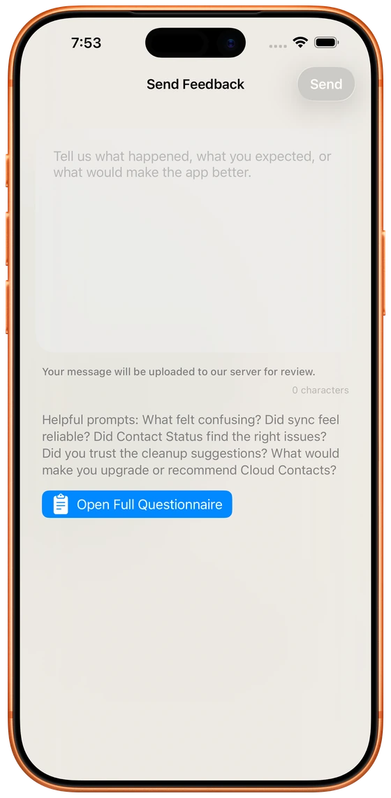 In-App Feedback & Assistance